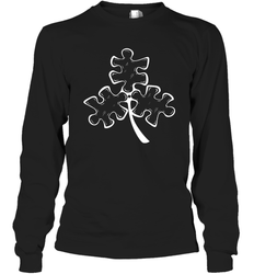 Autism shamrock St Patrick's day Long Sleeve T-Shirt - kambletee