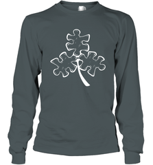 Autism shamrock St Patrick's day Long Sleeve T-Shirt - kambletee