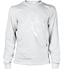 Autism shamrock St Patrick's day Long Sleeve T-Shirt - kambletee