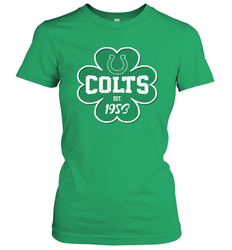 Patrick's Day Shamrock For Indianapolis Colts Fans Women's T-Shirt - kambletee
