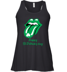 Happy St. Patrick's day Rolling Stones Racerback Tank - kambletee