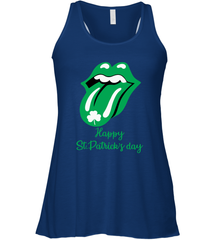 Happy St. Patrick's day Rolling Stones Racerback Tank - kambletee