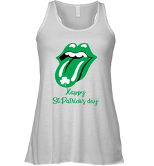 Happy St. Patrick's day Rolling Stones Racerback Tank - kambletee