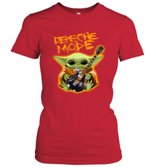 Baby Yoda Hug Guitar Depeche Mode Women's T-Shirt - kambletee