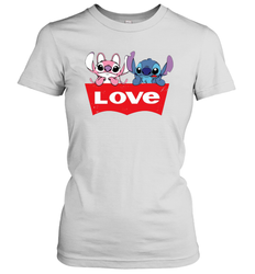 Stitch and Angel love Levi's logo Women's T-Shirt - kambletee