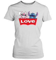 Stitch and Angel love Levi's logo Women's T-Shirt - kambletee