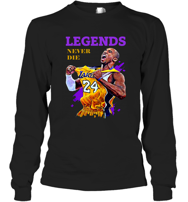 Kobe Bryant Basketball Legends Never Die Long Sleeve T-Shirt - kambletee