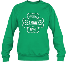 Patrick's Day Shamrock For Seattle Seahawks Fans Sweatshirt - kambletee