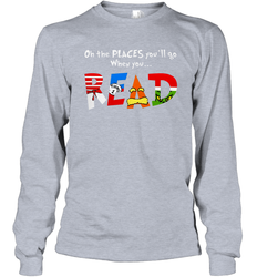Oh the places you'll go when you read Dr Seuss Grinch Long Sleeve T-Shirt - kambletee