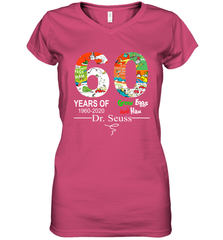 60 years of 1960 2020 Green Eggs and Ham Dr. Seuss Women's V-Neck - kambletee