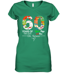 60 years of 1960 2020 Green Eggs and Ham Dr. Seuss Women's V-Neck - kambletee