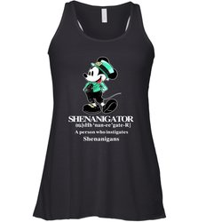 Mickey St Patricks day Shenanigator define Racerback Tank - kambletee