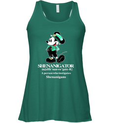 Mickey St Patricks day Shenanigator define Racerback Tank - kambletee