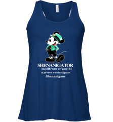 Mickey St Patricks day Shenanigator define Racerback Tank - kambletee