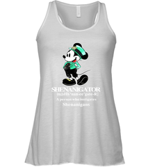 Mickey St Patricks day Shenanigator define Racerback Tank - kambletee