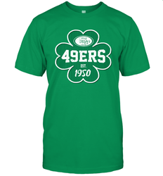 Patrick's Day Shamrock For San Francisco 49ers Fans Men's T-Shirt - kambletee