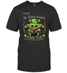 Shorty Mc Baby Yoda Irish Pub Can Ya Handle Yer LickerPatricks Day Men's T-Shirt - kambletee