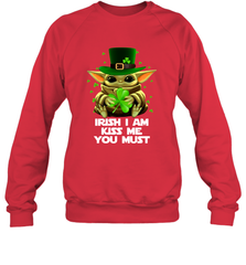 Baby Yoda hug Irish I am kiss me you must Sweatshirt - kambletee