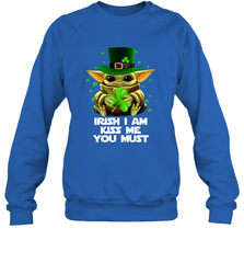 Baby Yoda hug Irish I am kiss me you must Sweatshirt - kambletee