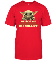 Baby Yoda Mir Nicht Auf Den Sack Gehen Du Sollst Men's T-Shirt - kambletee