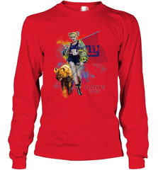 Harley Quinn New York Giants Of Prey Long Sleeve T-Shirt - kambletee