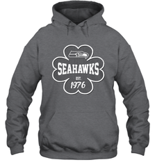 Patrick's Day Shamrock For Seattle Seahawks Fans Hoodie - kambletee