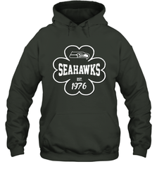 Patrick's Day Shamrock For Seattle Seahawks Fans Hoodie - kambletee