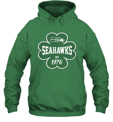 Patrick's Day Shamrock For Seattle Seahawks Fans Hoodie - kambletee