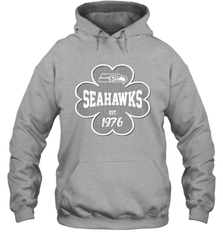 Patrick's Day Shamrock For Seattle Seahawks Fans Hoodie - kambletee