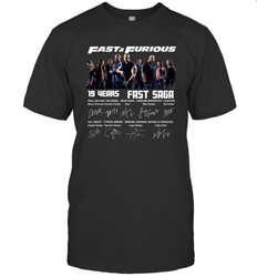 Fast and Furious 19 years Fast Saga signature Men's T-Shirt - kambletee