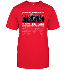 Fast and Furious 19 years Fast Saga signature Men's T-Shirt - kambletee