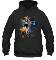 Harley Quinn New England Patriots Of Prey Hoodie - kambletee