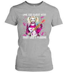 Harley Quinn Fight Like A Warrior Blood Cancer Awareness Women's T-Shirt - kambletee