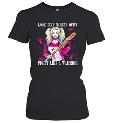 Harley Quinn Fight Like A Warrior Blood Cancer Awareness Women's T-Shirt - kambletee