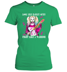 Harley Quinn Fight Like A Warrior Blood Cancer Awareness Women's T-Shirt - kambletee