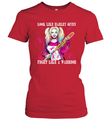 Harley Quinn Fight Like A Warrior Blood Cancer Awareness Women's T-Shirt - kambletee