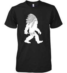 Native American Bigfot Premium Men's T-Shirt - kambletee
