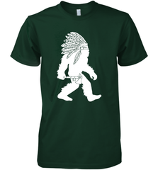 Native American Bigfot Premium Men's T-Shirt - kambletee