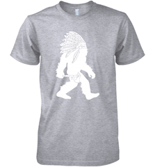 Native American Bigfot Premium Men's T-Shirt - kambletee