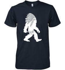 Native American Bigfot Premium Men's T-Shirt - kambletee