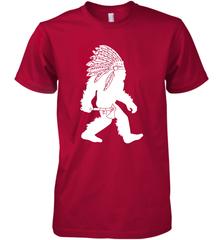 Native American Bigfot Premium Men's T-Shirt - kambletee