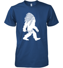 Native American Bigfot Premium Men's T-Shirt - kambletee