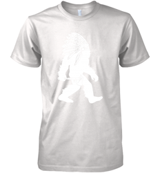 Native American Bigfot Premium Men's T-Shirt - kambletee