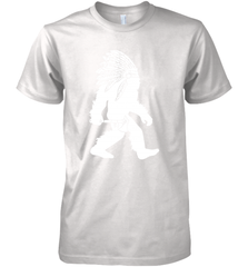 Native American Bigfot Premium Men's T-Shirt - kambletee