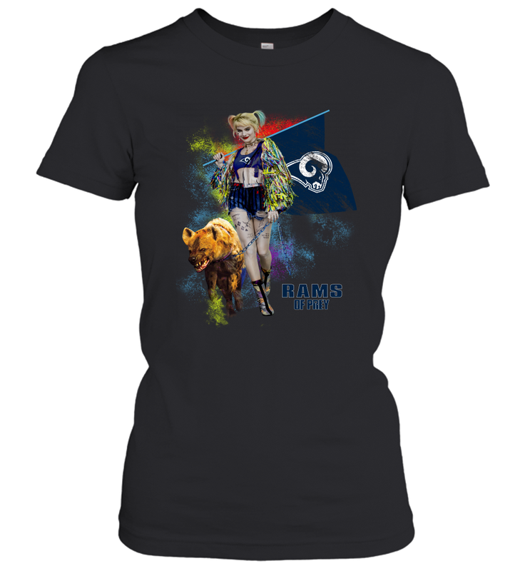 Harley Quinn Los Angeles Rams Of Prey Women's T-Shirt - kambletee