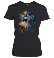 Harley Quinn Los Angeles Rams Of Prey Women's T-Shirt - kambletee