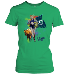 Harley Quinn Los Angeles Rams Of Prey Women's T-Shirt - kambletee