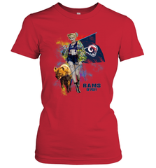 Harley Quinn Los Angeles Rams Of Prey Women's T-Shirt - kambletee