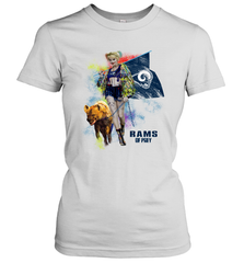 Harley Quinn Los Angeles Rams Of Prey Women's T-Shirt - kambletee