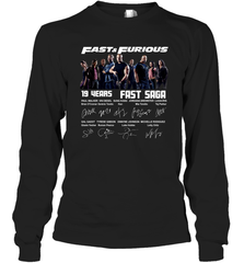 Fast and Furious 19 years Fast Saga signature Long Sleeve T-Shirt - kambletee